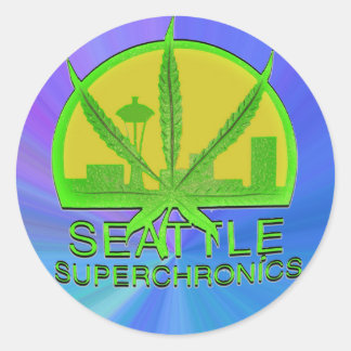 Seattle Superchronics Classic Round Sticker