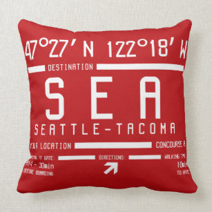 Airport Code Decorative & Throw LHR Throw Pillow London Airport Tag LHR
