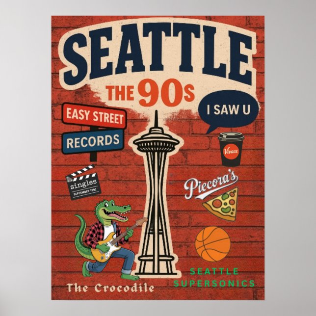 Seattle the 90's poster (Front)