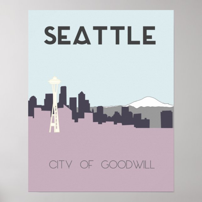 Seattle Travel Poster (Front)