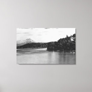 Seattle, WA Lake Washington View and Rainier Canvas Print