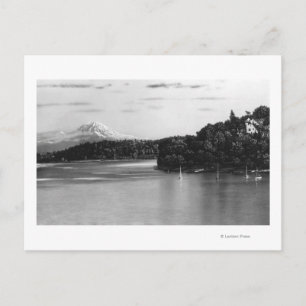 Seattle, WA Lake Washington View and Rainier Postcard