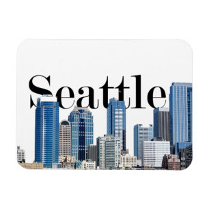 Seattle WA Skyline with Seattle in the Sky Magnet