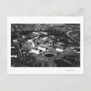 Seattle, WA University of WA Campus Aerial Postcard