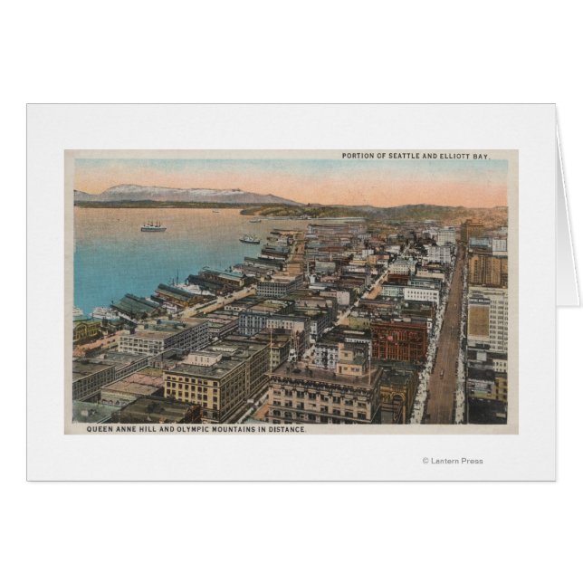 Seattle, WAAerial of Downtown Seattle & Bay (Front Horizontal)