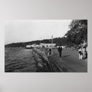 Seattle, WAAlki Beach Waterfront View Poster