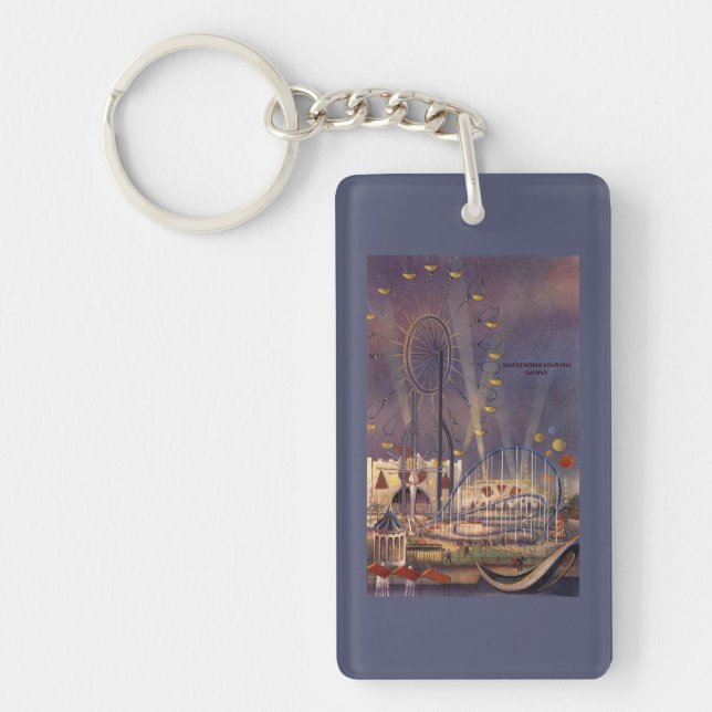 Seattle, Washington1962 World's Fair Poster Key Ring (Front)