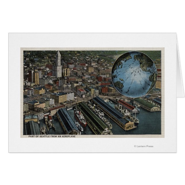 Seattle, Washington - Aerial of Seattle (Front Horizontal)