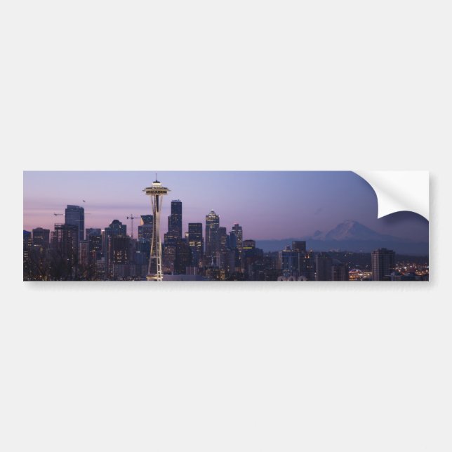 Seattle Washington Bumper Sticker (Front)