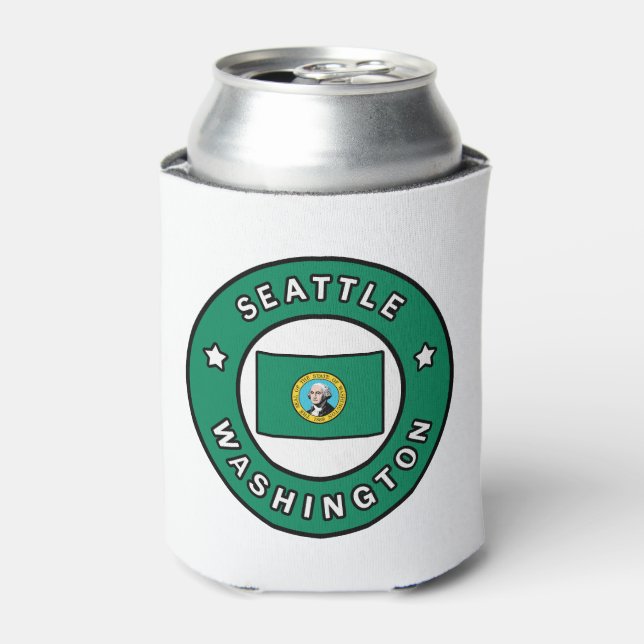 Seattle Washington Can Cooler (Can Front)