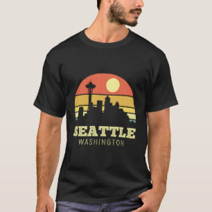 Seattle Washington City Needle Style T-Shirt