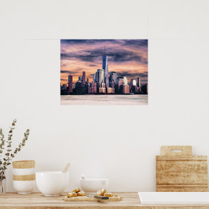 Seattle, Washington Cityscape Poster
