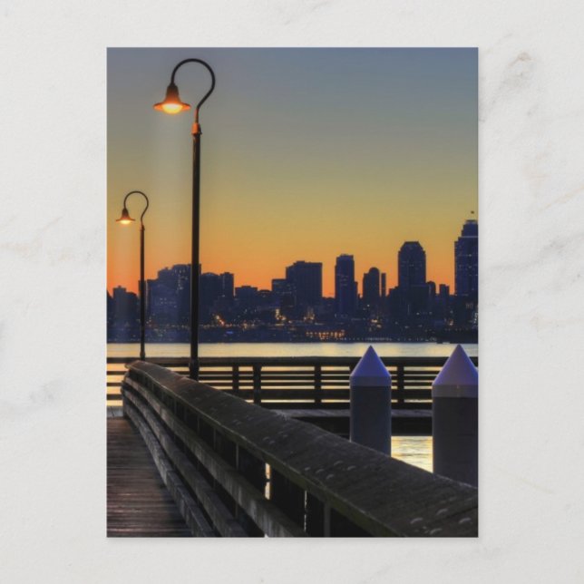 Seattle Washington Downtown Skyline Postcard (Front)