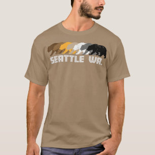 Seattle Washington Gay Bear Distressed T-Shirt