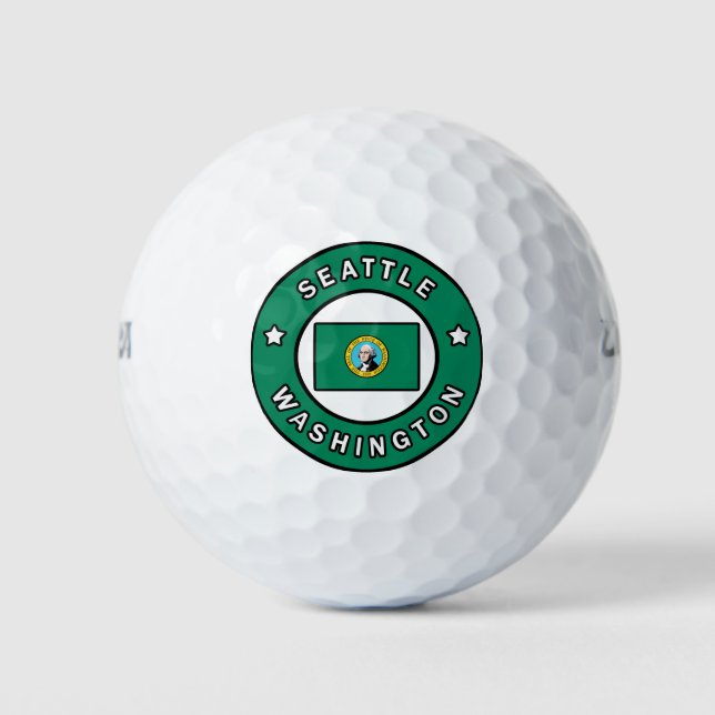 Seattle Washington Golf Balls (Front)