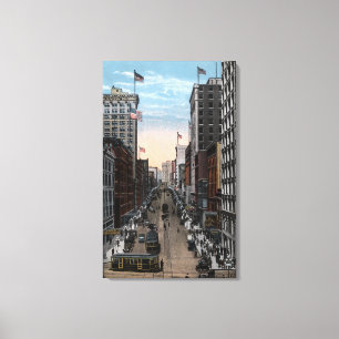 Seattle, Washington - North View of 2nd Canvas Print