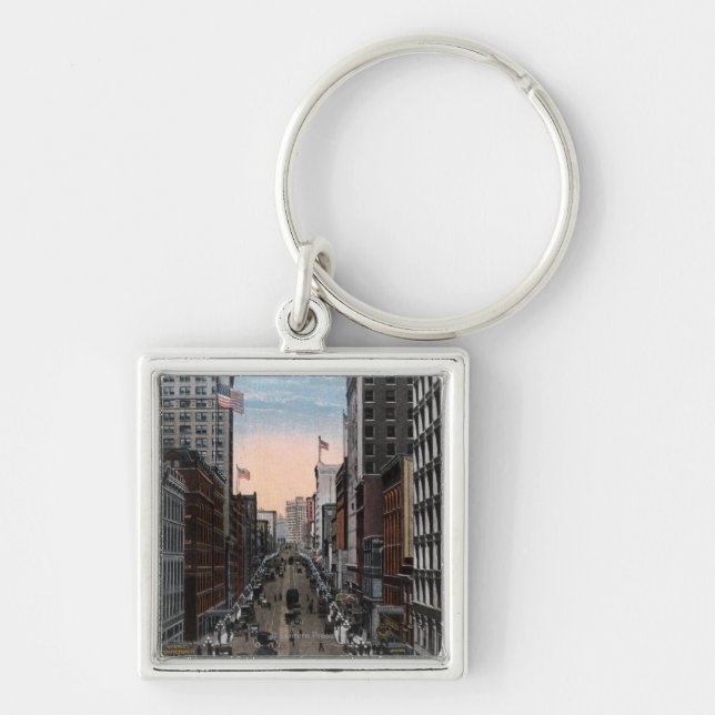 Seattle, Washington - North View of 2nd Key Ring (Front)