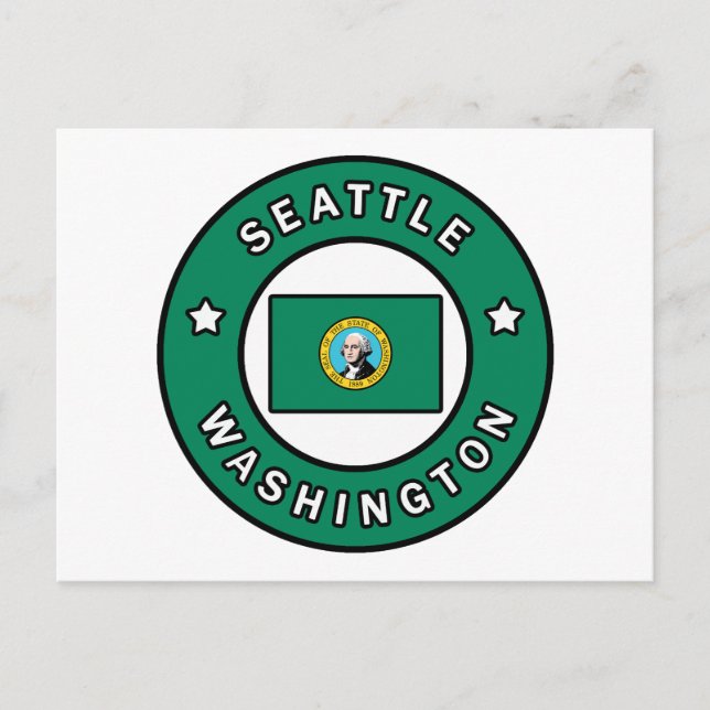 Seattle Washington Postcard (Front)
