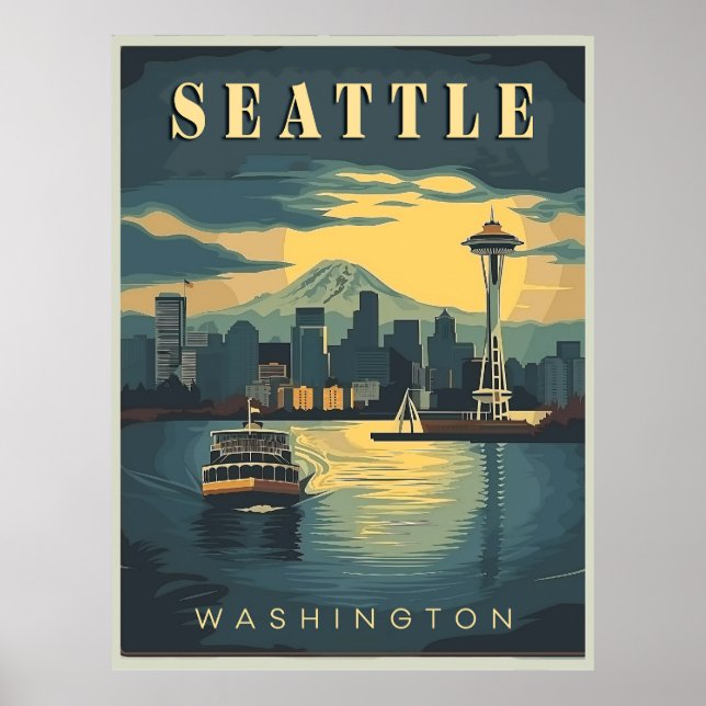 Seattle, Washington Poster (Front)