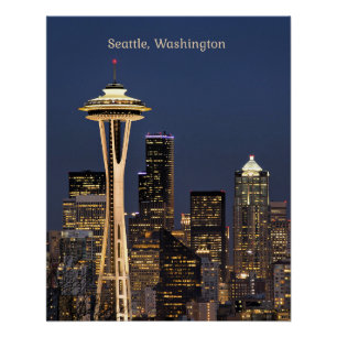 Seattle, Washington scenic view Poster