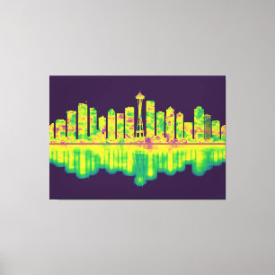 Seattle Washington Skyline Canvas Print