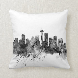 Seattle Washington Skyline Cushion