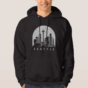 Seattle Washington Skyline Hoodie