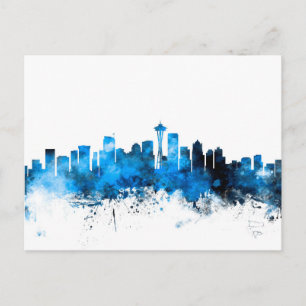 Seattle Washington Skyline Postcard