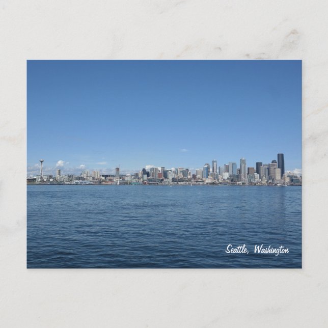 Seattle Washington Skyline Postcard (Front)