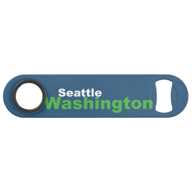 Seattle,Washington Speed Bottle Opener (Back Horizontal)
