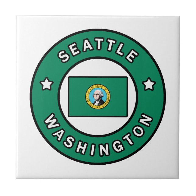 Seattle Washington Tile (Front)