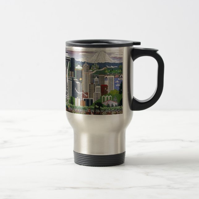 Seattle Washington Travel Mug (Right)