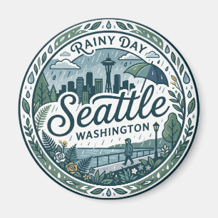 Seattle, Washington, USA USA Magnet