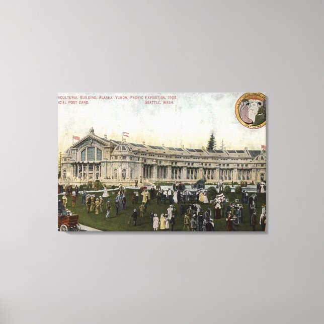 Seattle, Washington - View of Agricultural Canvas Print (Front)