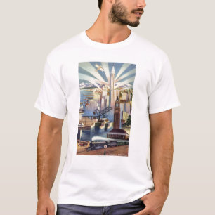 Seattle, Washington - View of Downtown T-Shirt