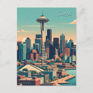 Seattle Washington Vintage Postcard
