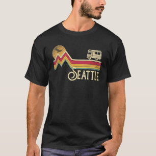Seattle Washington Vintage Retro Style Men Women M T-Shirt
