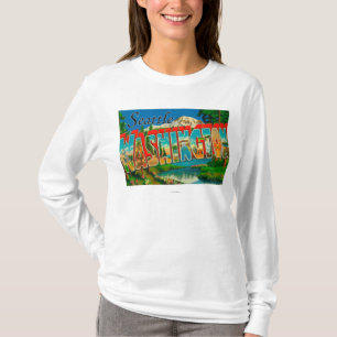 Seattle, WashingtonLarge Letter Scenes T-Shirt