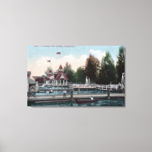 Seattle, WashingtonMadison Park Scene Canvas Print