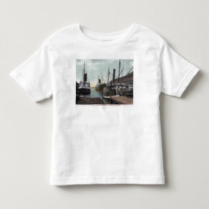 Seattle, WashingtonView of the Dock and Ships Toddler T-Shirt