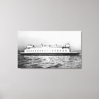 Seattle, WashingtonView of the Elwha Ferry Canvas Print