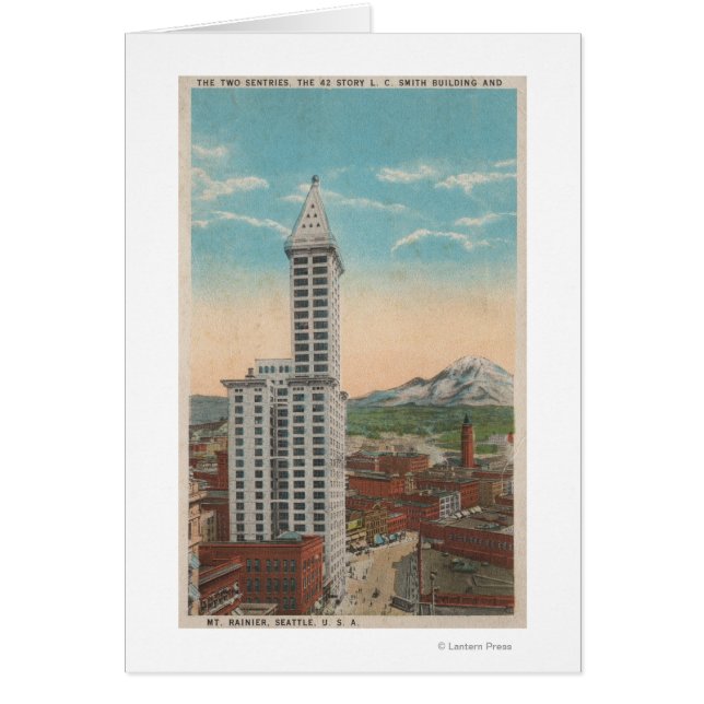 Seattle, WASmith Tower View & Mt. Rainier (Front)