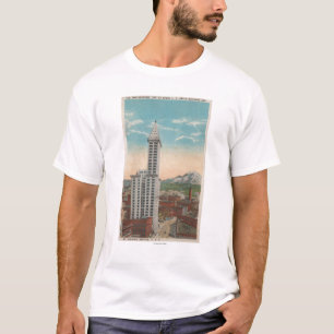 Seattle, WASmith Tower View & Mt. Rainier T-Shirt