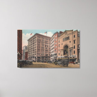 Seattle, WAView of 4th Ave & Westlake Canvas Print