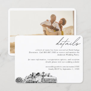 Seattle Wedding Hotel Room Block Details Enclosure Card