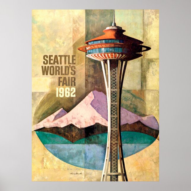 Seattle World's Fair 1962 Vintage Poster (Front)