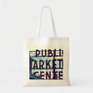 Seattles Pikes Place Market Tote Bag