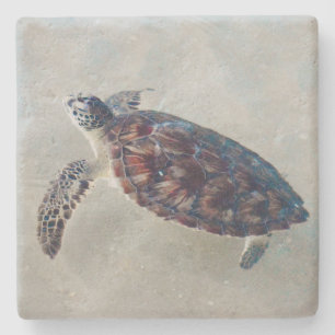 Seaturtle stone coaster