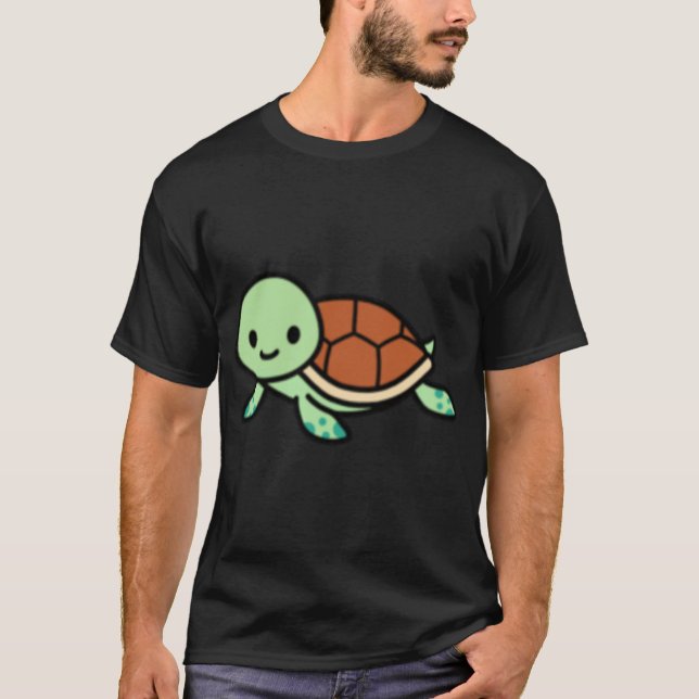 Seaurtle friends retro girl T-Shirt (Front)