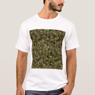 Seaweed and Juniper Cobbled Patchwork Terrazo T-Shirt